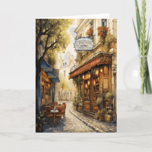 Carte d'anniversaire de la rue italienne