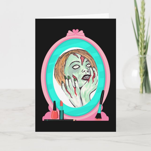 Carte d'anniversaire de la sagesse de Zombie (Devant)