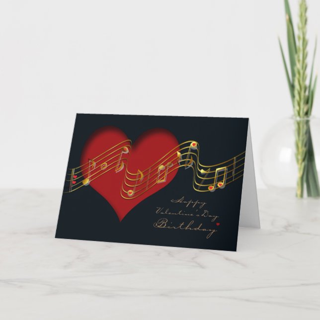 Carte d'anniversaire de la Saint-Valentin / Notes  (Devant)