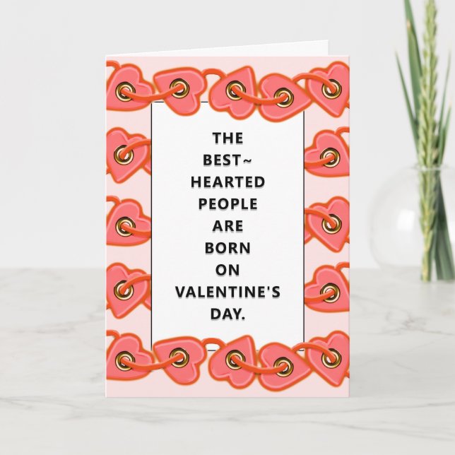carte d'anniversaire de la Saint-Valentin personna (Devant)