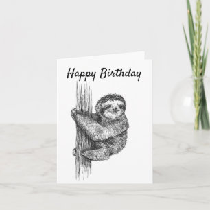 Carte d'anniversaire de la Slote Cute