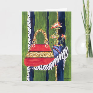 Carte d'anniversaire de la Soeur fashionista
