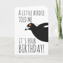 Carte d'anniversaire de la tarte drôle