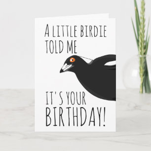 Carte d'anniversaire de la tarte drôle