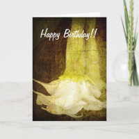 Carte d'anniversaire de la trompette d'ange