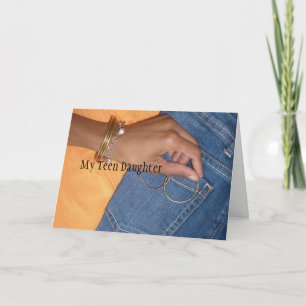 Carte d'anniversaire de l'adolescence