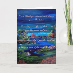 Carte d'anniversaire de l'ami