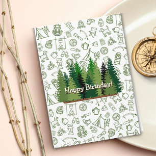 Carte d'anniversaire de l'amoureux de la nature