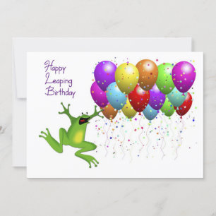 Carte d'anniversaire de l'année bissextile