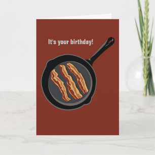 Carte d'anniversaire de lard