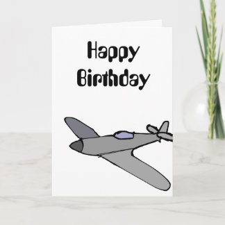Carte d'anniversaire de l'avion