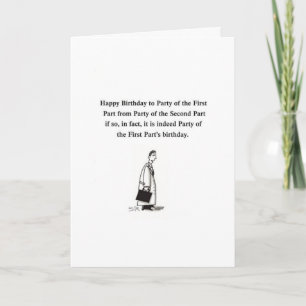 Carte d'anniversaire de l'avocat
