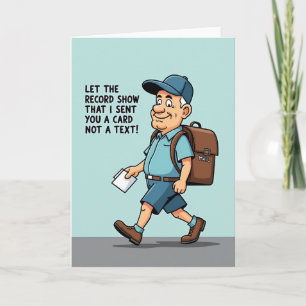 Carte d'anniversaire de l'homme souriant