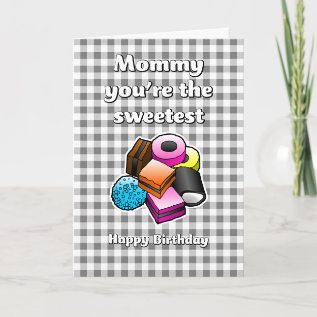 Carte d'anniversaire de Licorice Allsort (Devant)
