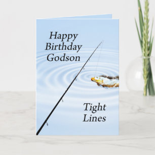 Carte d'anniversaire de lignes serrées pour un God