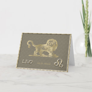 Carte d'anniversaire de Lion