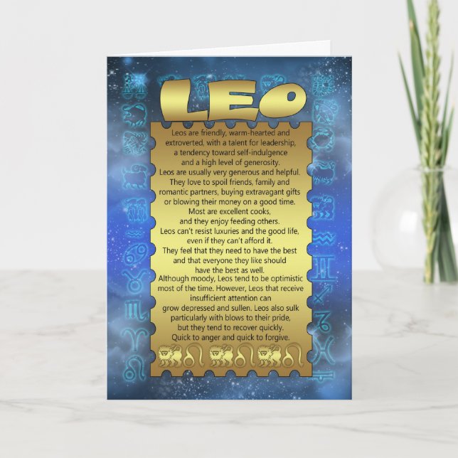 Carte d'anniversaire de Lion - carte (Devant)