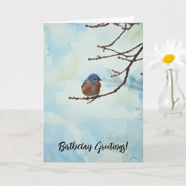 Carte d'Anniversaire de Little Blue (Petite plante)