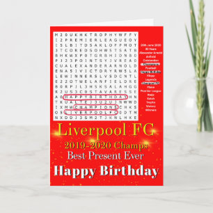 Carte d'anniversaire de Liverpool Football
