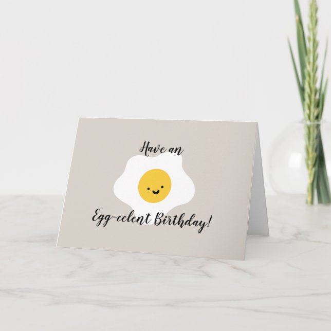 Carte d'anniversaire de l'oeuf (Devant)