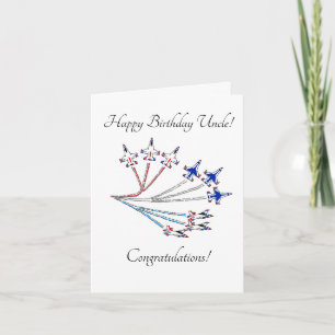 Carte d'anniversaire de l'oncle Thunderbirds Blanc