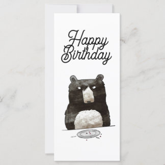 Carte d'anniversaire de l'ours