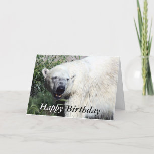 Carte d'anniversaire de l'ours polaire