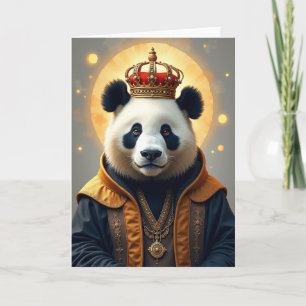 Carte d'anniversaire de l'ours royal