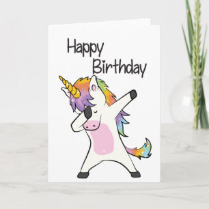 Carte d'anniversaire de l'Unicorne