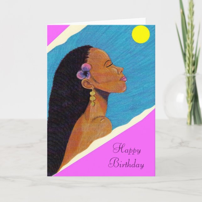 Carte d'anniversaire de Madame In Night (Devant)