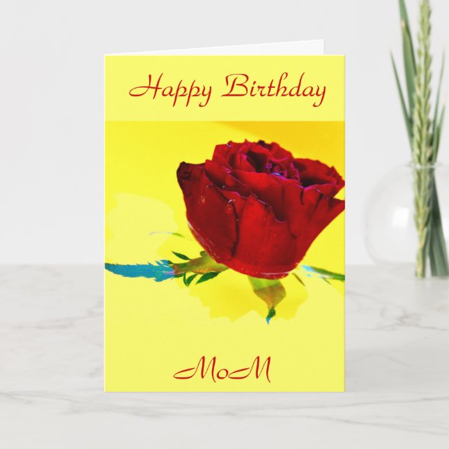 CARTE D'ANNIVERSAIRE DE MAMAN (Devant)