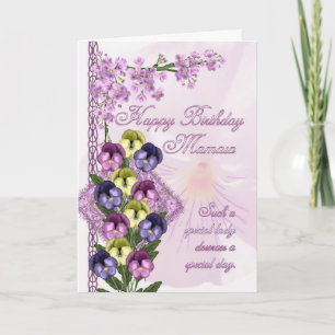 Carte d'anniversaire de Mamaw - pensée