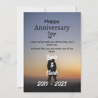 Carte d'anniversaire de mariage félicitations