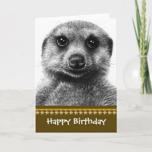Carte d'anniversaire de Meerkat