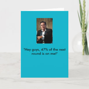 Carte d'anniversaire de Mitt Romney