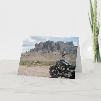 Carte d'anniversaire de moto