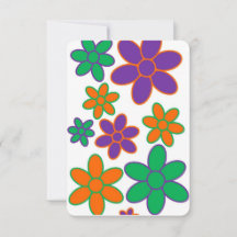 Carte d'anniversaire de naissance les années 70 à 