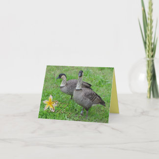 Carte d'anniversaire de Nene Goose