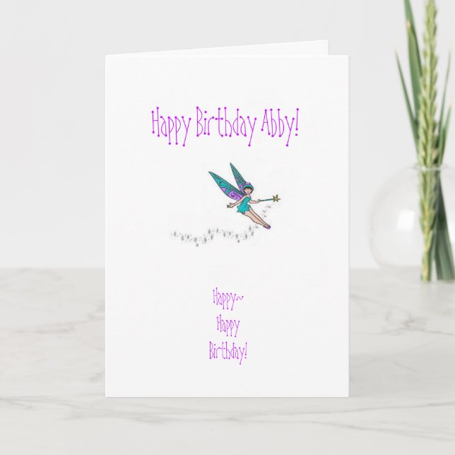 Carte d'anniversaire de nièce (Devant)