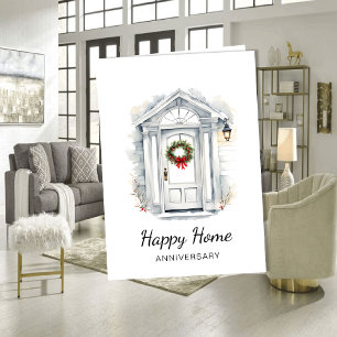 Carte d'anniversaire de nouvelle maison Agent im