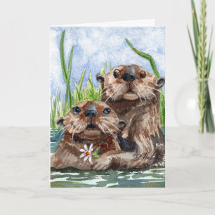 Carte d'anniversaire de Otter