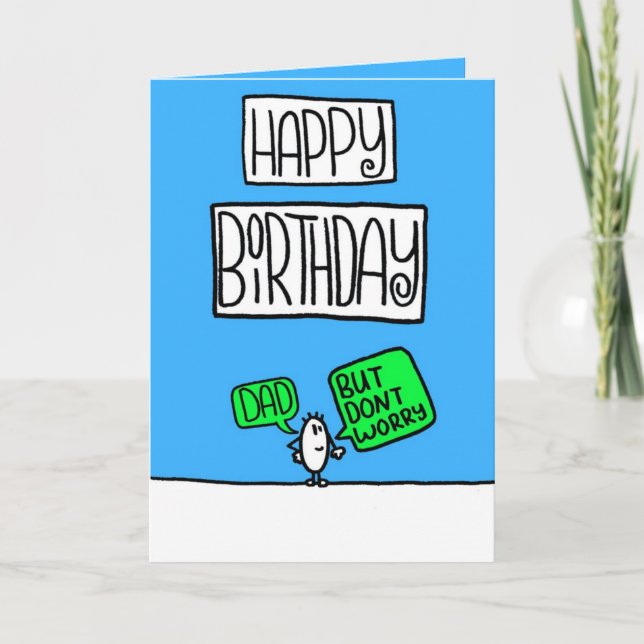 carte d'anniversaire de papa (Devant)