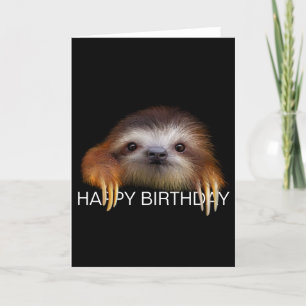 Carte d'anniversaire de paresse de bébé