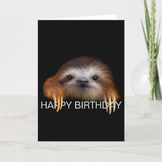 Carte d'anniversaire de paresse de bébé
