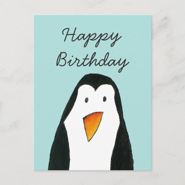 Carte d'anniversaire de Penguin (Devant)