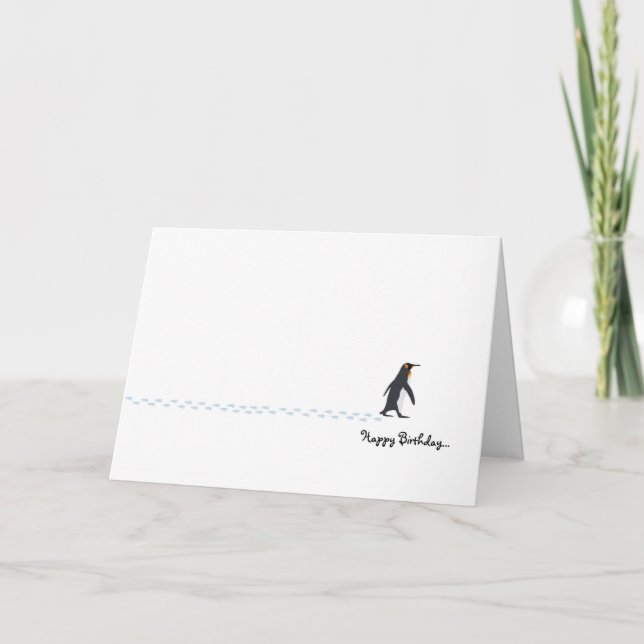 Carte d'anniversaire de Penguin (Devant)