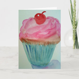 Carte d'anniversaire de petit gâteau