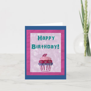 Carte d'anniversaire de petit gâteau