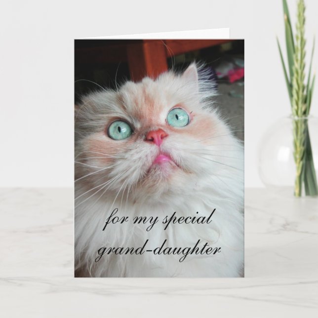 Carte d'anniversaire de petite-fille (Devant)