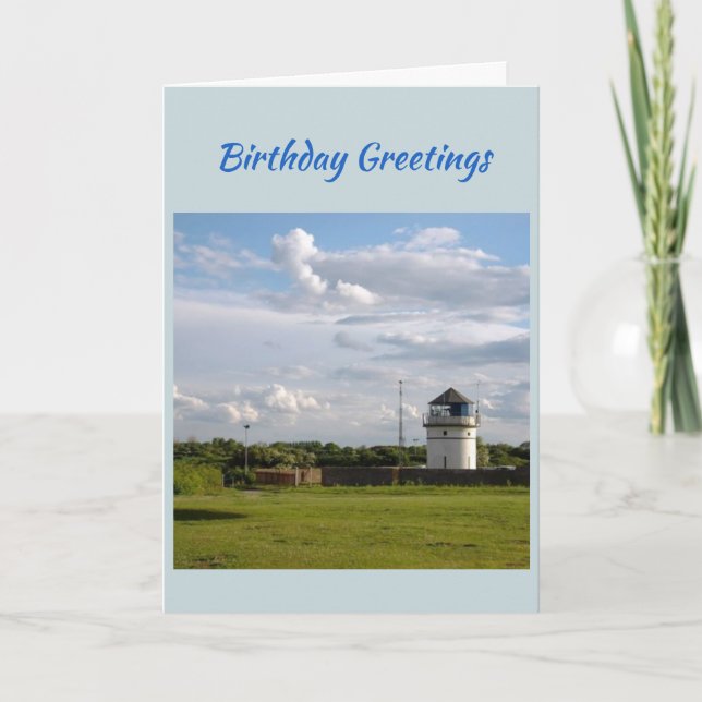 Carte d'anniversaire de phare de la Norfolk (Devant)